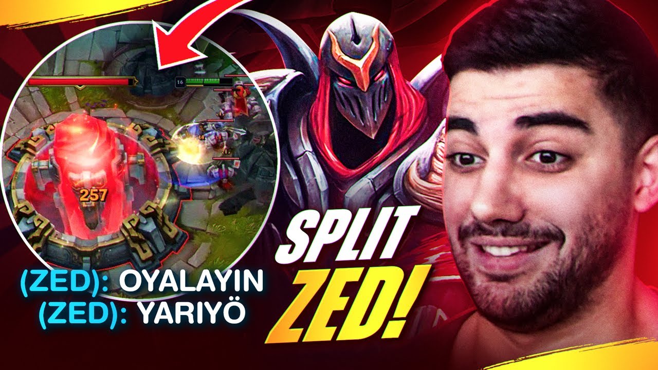 RAKİBİ TILT EDEN SPLIT ZED OYNUYORUZ!!