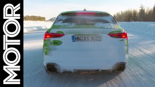 Audi RS Q3 launch control on snow | MOTOR