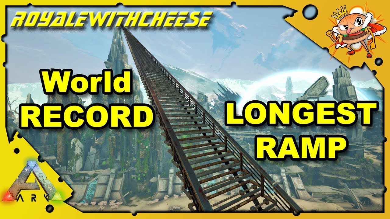 New ARK World Record Longest Ramp! ARK Survival Evolved YouTube