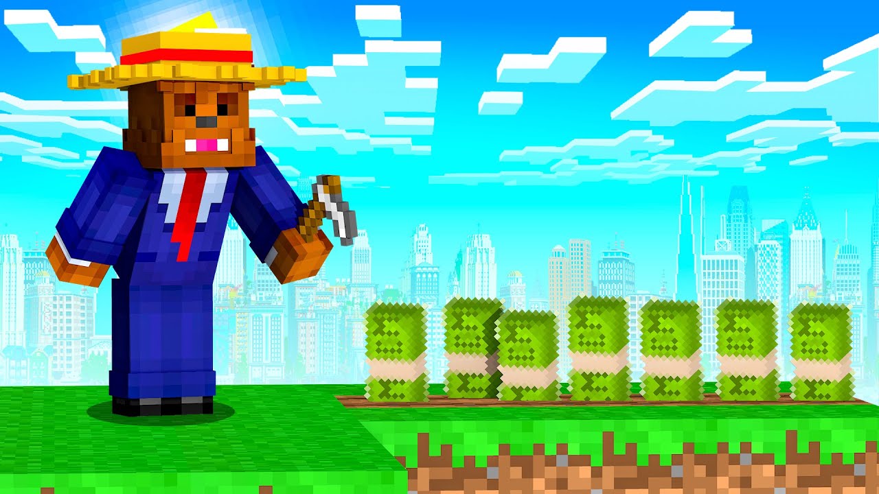 ⁣Starting My Overpowered Farm In OP Skyblock