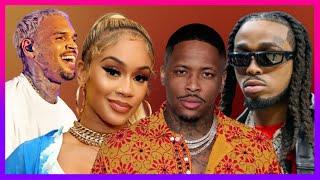 YG CONFRONTS CHRIS BROWN & QUAVO FOR COMING AFTER SAWEETIE IN A HEATED RANT