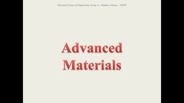 Advance Materials - AMIE - AD302 - Material Science & Engineering