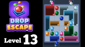 Drop Escape Color Puzzle level 13 Gameplay Walkthrough Solution