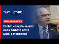 [VÍDEO] FACHIN CANCELA SESSÃO DO PLENÁRIO DO STF APÓS DISPUTA DE DECISÕES ENTRE DINO E MENDONÇA SOBRE CHEFIA DA PF