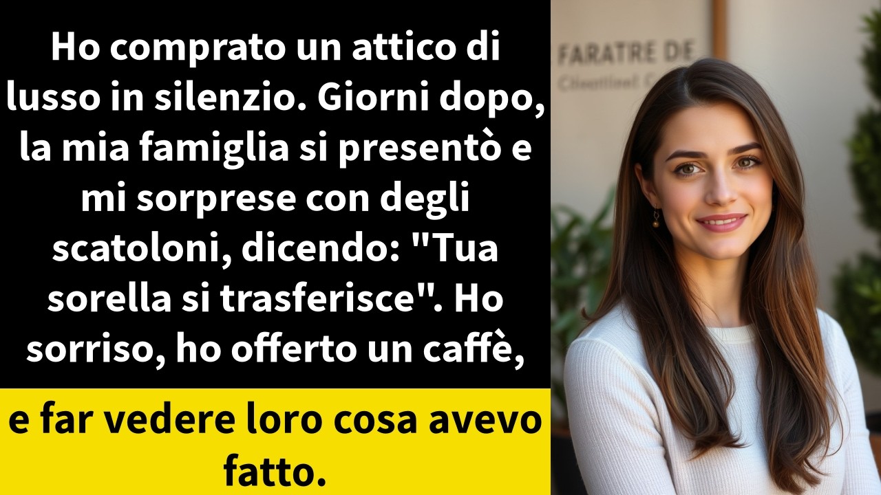 Ho comprato un attico di lusso in silenzio. Giorni dopo, la mia famiglia si presentò e mi sorprese