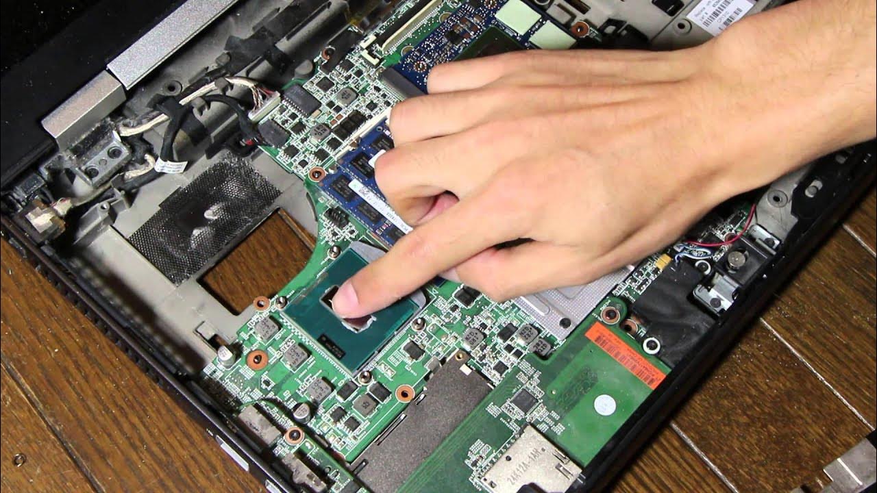 Как разобрать ноутбук hp elitebook hp 8560w or 8570w heatsink reassembly (8570w MXM upgrade part 11) - YouTube