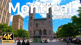 Montreal, Canada Walking Tour  Old Montreal (4k Ultra HD 60fps) – With Captions