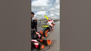 Marquez Casually Flexing His Bike On The Highway! #motogp