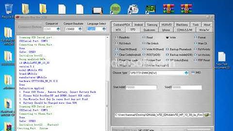 QMobile W50 firmware flash mircal box