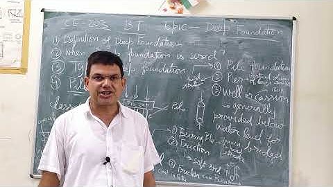 Deep foundation CE 203 by Ranjan kumar