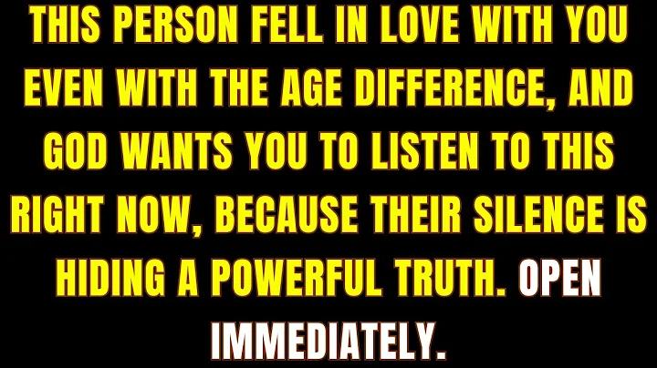 🧾 THIS PERSON FELL IN LOVE WITH YOU EVEN WITH THE AGE DIFFERENCE AND GOD WANTS YOU TO LISTEN TO THIS