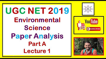 Environmental Science | UGC NET/JRF | Paper Analysis 2019 | Lecture 1