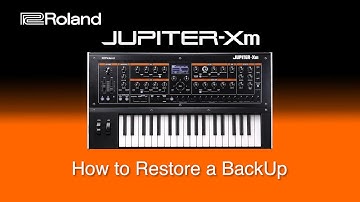 Roland Jupiter-Xm - How to Restore a BackUp
