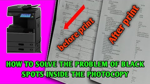 How to Toshiba E-studio 2508a| 3008a| 2518a| 3018a| Black Sport Print Problem Solved