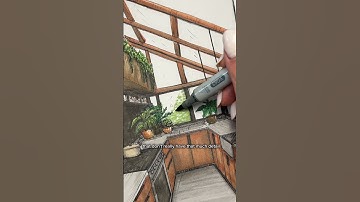 Copic marker render 1-point perspective #design #interior #interiordesign #interiordesigner #copic