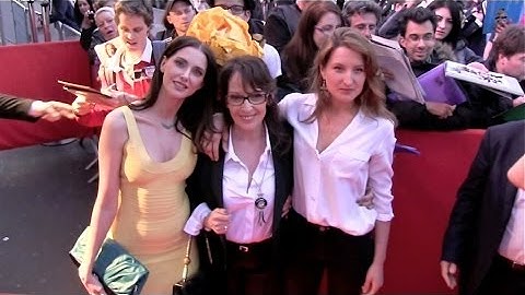 Christian Clavier and the Cast of "Qu est ce qu on a fait au bon dieu?" at the Rex Theatre in Paris