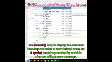 Associative Array in php #shorts