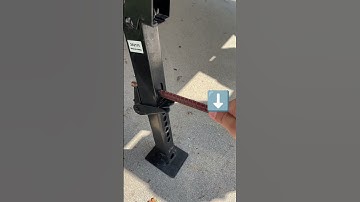 What is an RV Telescopic Jack Stabilizer - How to Use a Travel Trailer Stabilizer Jack #shorts
