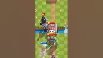 Successfully defend tower from Sparky+Goblin Giant+Dark Prince #shorts #clashroyale #memes #viral