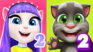 My Talking Tom2 Baby Vs My Talking Angela2 Adult Episode 3484 Gymnastics, Baking With Angela 2