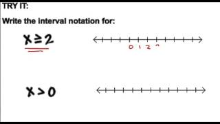 Interval Notation Part 2