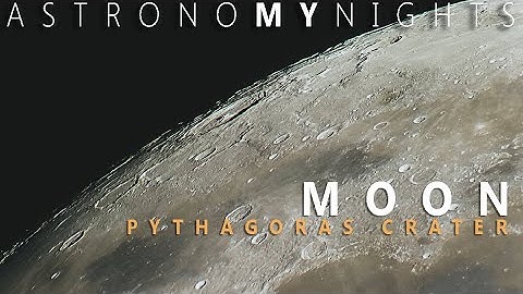 MOON SURFACE |  pythagoras crater live view | 200mm  NEWTONIAN REFLECTOR & BARLOW