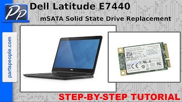 Dell Latitude E7440 mSATA Solid State Drive Video Tutorial Teardown