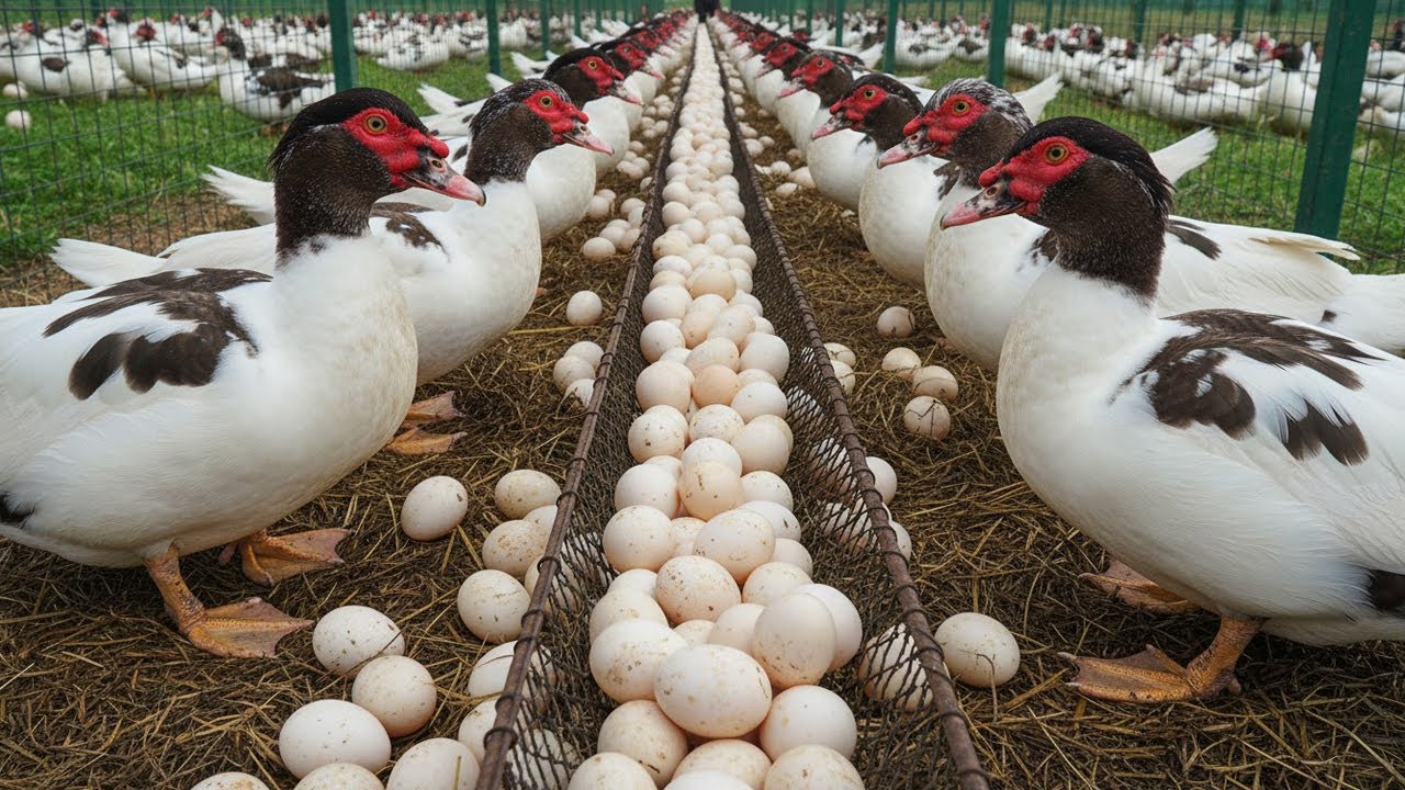 How to raise muscovy ducks for meat and eggs inside a farm - Organic muscovy duck farming