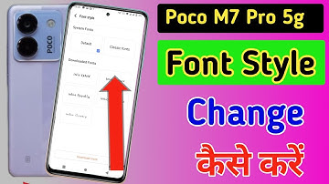 Poco M7 Pro font style change | Poco M7 Pro me font kaise change kare | Poco M7 Pro font setting