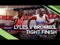 Noah Lyles 🇺🇸 beats Trayvon Bromell on the finish line of the men&#39;s 60m 🔥 | World Indoor Tour 2023