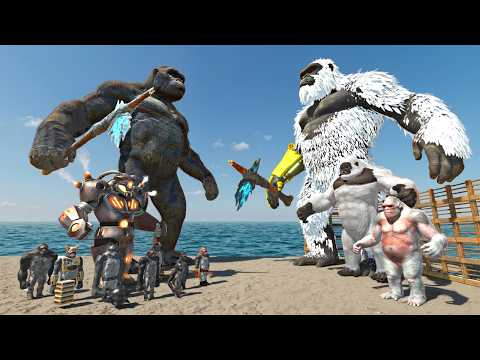 Old Kong 2024 Evolution Cage Challenge | King Kong + Mutant Primates vs Old King Kong 2024 - ARBS