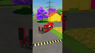 TRANSPORTING CARS, AMBULANCE, POLICE CARS, FIRE TRUCK OF COLORS! WITH TRUCKS! - FS 22