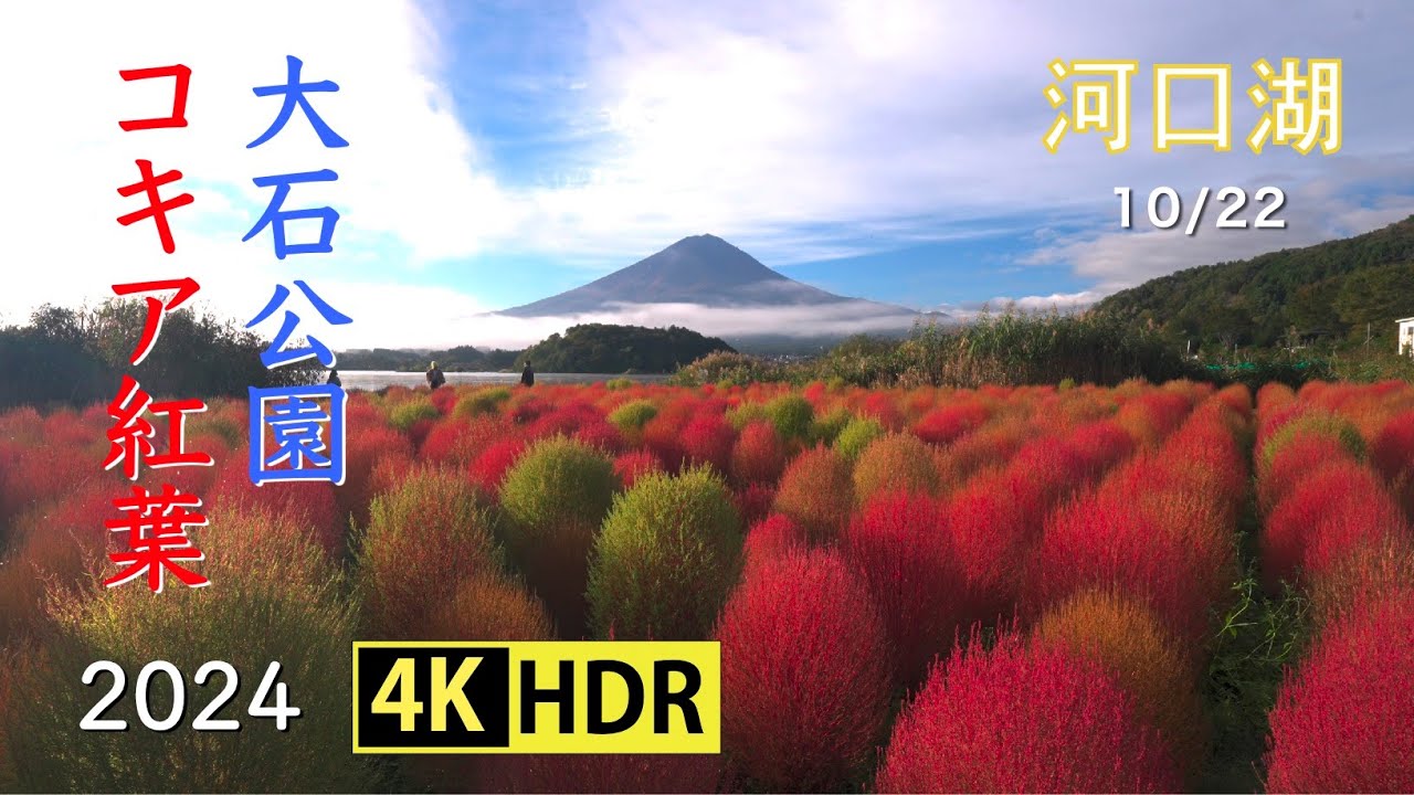 2024 初秋の富士と河口湖(4K-HDR) Mt. Fuji & Lake Kawaguchi In Early Autumn (UHD-HDR)