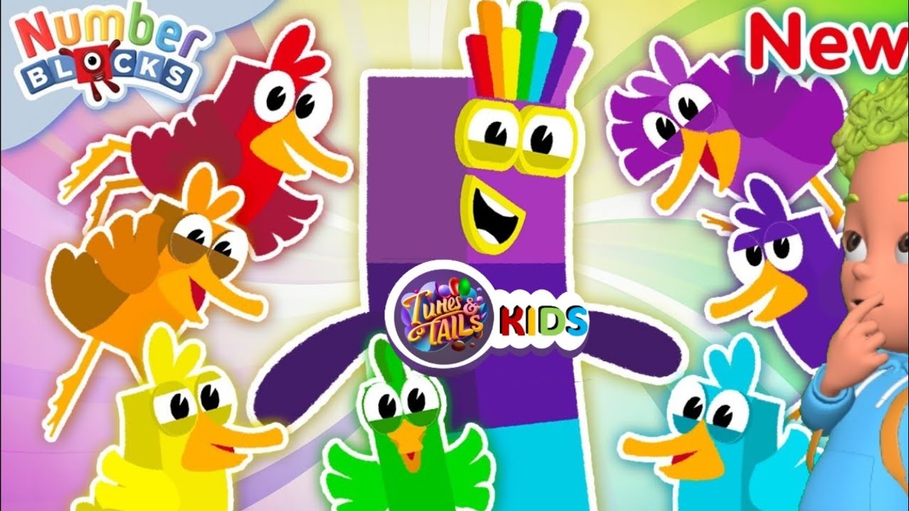 ⭐Review⭐🦆 Seven Little Ducks | NEW Nursery Rhymes & Kids Songs 🎤 | Learn to count | Numberblocks