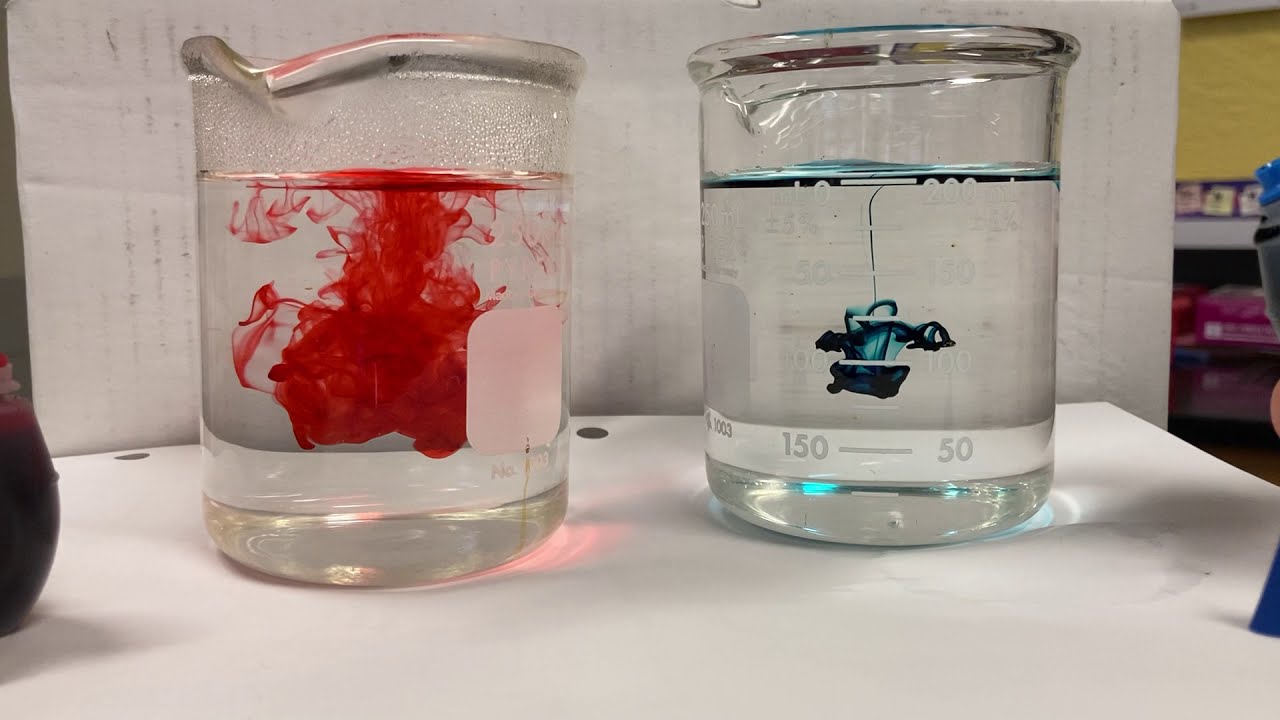 demo (hot and cold water with food coloring) YouTube