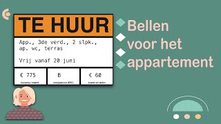 Bellen voor het appartement (#NT2, #learndutch, Waystage, A2, 1.2)