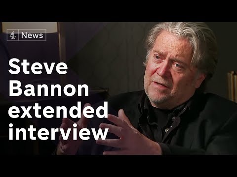 Steve Bannon extended interview on Europe's far-right and Cambridge Analytica