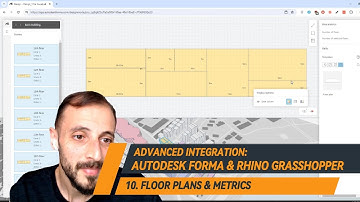 10- Floor Plans & Metrics in Autodesk Forma #AutodeskForma #RhinoGrasshopperIntegration