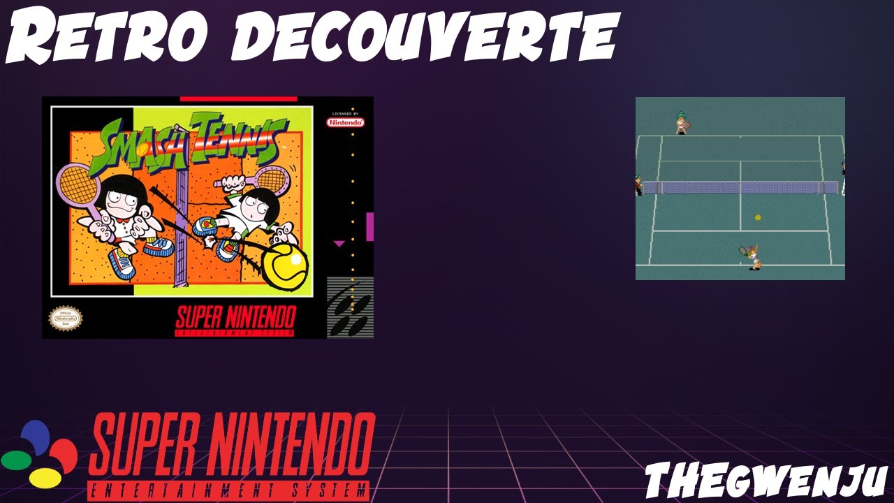 Rétro découverte de Smash tennis sur Snes