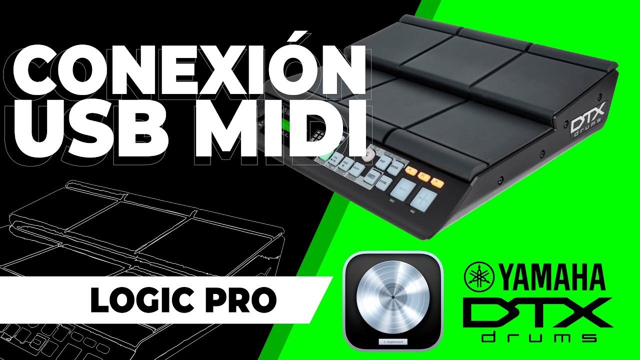 YAMAHA DTX MULTI 12 A LOGIC PRO, CONEXIÓN Y DRIVER - YouTube