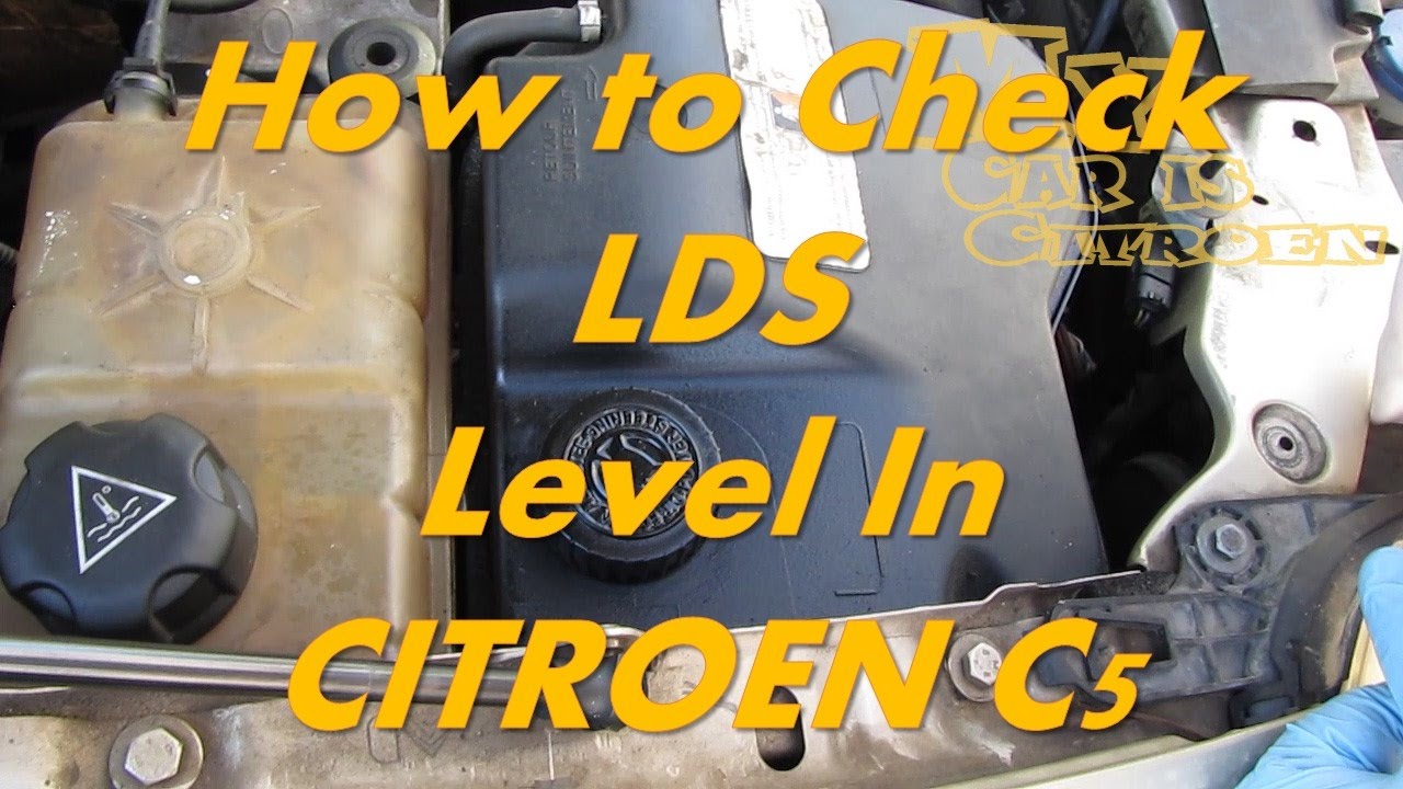 Citroen C5 - How To Check Lds Level - Citroen Hydractive Suspension Fluid Level - Youtube