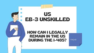 US EB3 Immigration - Can I Work in the US While My I-485 is in Process?