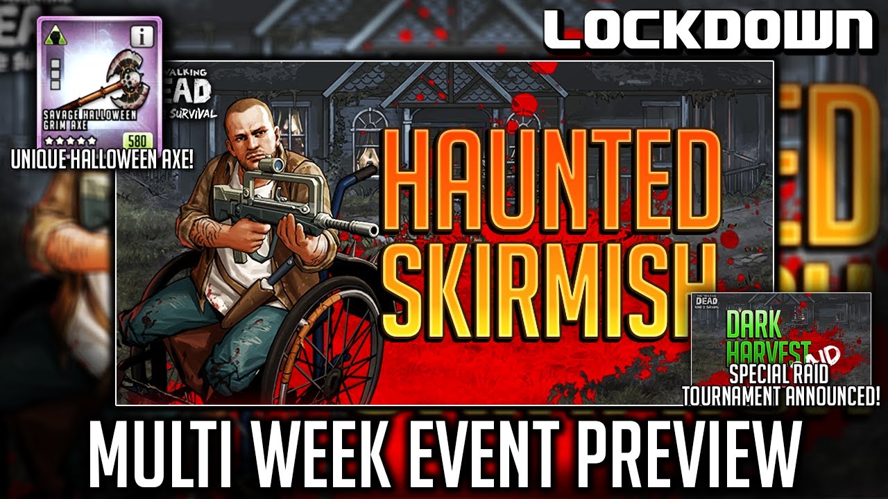 TWD RTS: Haunted Skirmish, Event Preview - Unique Axe Reward! The Walking Dead: Road to Survival