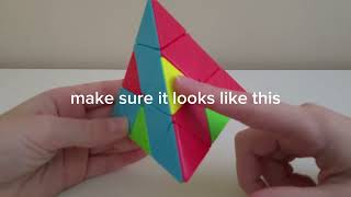 easy 4 algorithm tutorial on how to solve a pyraminx (EASY)