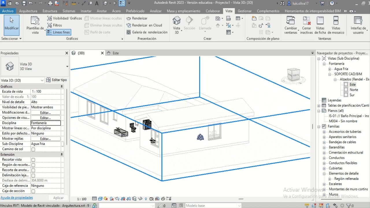 COPIAR Y SUPERVISAR información de ARQUITECTURA a MEP| Revit 2023 |