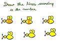 Draw the lines according to the number#mathstricks #learningnumbersfortoddlers #interestingmathactiv