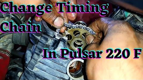 How To Change Timing Chain In Pulsar 220 F || Changing Timing Chain In Pulsar 220 F || Pulsar 220 F