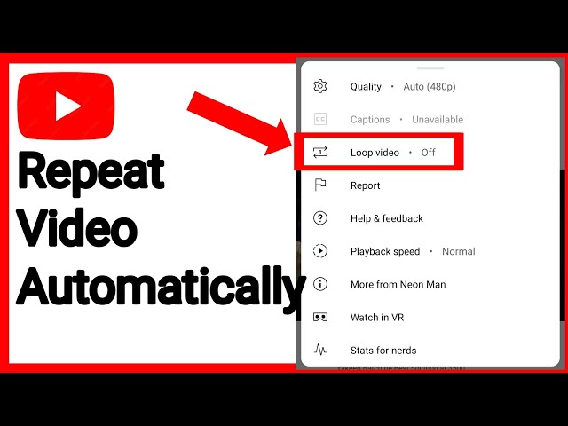 How to Automatically Repeat (Loop)  Videos