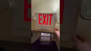 Testing a generic Yuyao lixin exit sign Testing a generic Yuyao lixin exit sign