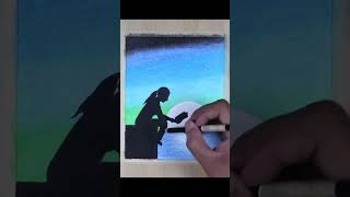 How to draw a beautiful picture with oil pastels for beginners part 9